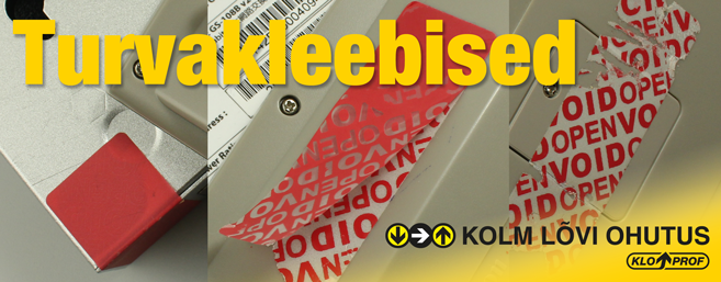 turvakleebised, rebenev liim, kontrollkleebis