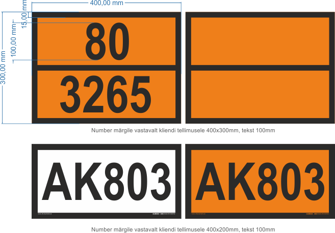 ohtlike veoste märgistamine, ohtlikud veosed