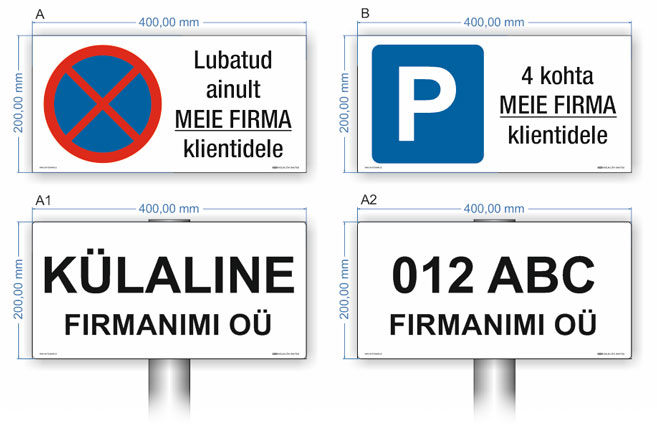 Klientide parklasildid