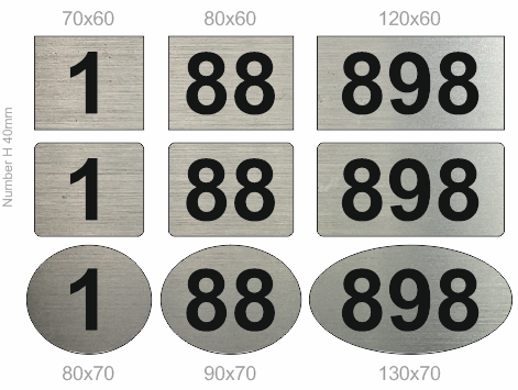 Korterinumbrdi, uksenumbrid